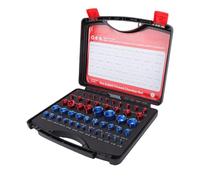 Topiky 50 Pcs Nut and Bolt Thread Checker Set, 27 Imperial 23 Detachable Thread Identifier for Narrow Space