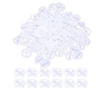 Topiky 500 Pcs 1mm Tile Spacers Reusable Wedges for Sustainable DIY or Professional Applications Wall Floor Tile Installation (White)