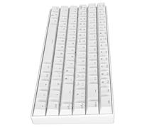 Topiky 60% Mechanical Gaming Keyboard, 82 Keys RGB Backlit PBT Keycaps Compact Mini Keyboard with Detachable Cable, 2.4G//Type C 3 Connection Modes(White) (Linear Action Switch)