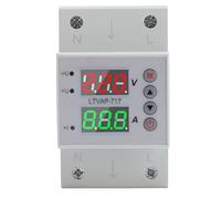 Topiky AC Voltage Current Protector, Over Under Voltage Overcurrent Adjustable Protector with Flame Retardant, Timing Delay Recovery Settings, Current Frequency Display for Home