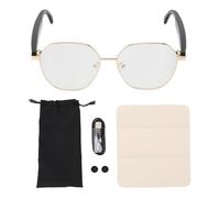 Topiky AI Smart Translation Glasses with Bluetooth, 163 Languages Real Time Voice Smart Translator Glasses with Anti Blue Light Lens, Bluetooth Audio Sunglasses for Travel Music and