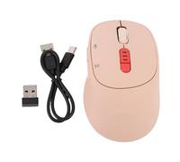 Topiky AI Voice Mouse, Rechargeable Wireless Computer Mouse with 6 in 1 Voice Typing Translation Ergonomic Design, for Desktop PC Laptop (Light Pink)