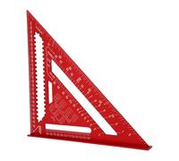 Topiky Aluminum 12 Inch Rafter Square, Angle Protractor for Carpentry Framing Layout, Woodworking Tool with 0-90° Scale, Flanged Edges, Scribing Ruler