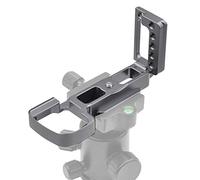 Topiky Aluminum Alloy L-Bracket Quick Release Plate Vertical Camera Holder with Hand Grip Adapter 39mm AS Interface for Sony A6400 Mirrorless Camera Gray
