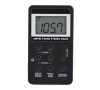 Topiky AM FM Pocket Radio, Portable Credit Card Size with Lock Switch and 58 Station Memory for Jogging Walking Gym Outdoor Activities