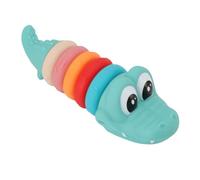 Topiky Animal Stacking Rings Toy for Babies Soft Safe Sensory Circle Stacker Educational Early Learning Development Hand Eye Coordination Travel Home Toddlers 6-12 Months