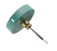 Topiky Arrow Storage Case Hole Saw Kit 160mm Dust Cover with Drill Bit for Plasterboard Downlight Drywall Opening, Hex Shank Hole Opener Cutter for Wood MDF Board, Dust Collection Recessed (150mm /