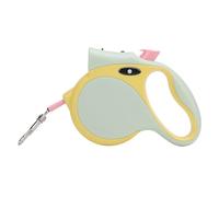 Topiky Automatic Retractable Dog Leash with Flashlight for Small Medium Dogs, Comfortable Handle 16ft Tractor Dog Tape, Adjustable Safety Brake Nylon Rope for Pet Walking Training, LED (Green)