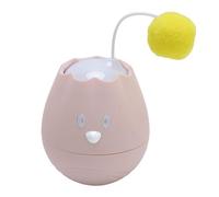 Topiky Automatic Rolling Ball Self-Rolling Cat Toy Interactive Chase Ball Interactive Cat Toy with Smart Start Mode for Indoor Cats ABS Material 2 X AAA Battery Not Included (Pink)