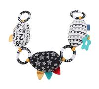 Topiky Baby Crib Hanging Rattle Toy, Visual Enlightenment Sensory Development Stroller Car Seat Hanging Toy for Toddlers Newborn Boys Girls, Colorful Educational Activity with