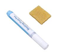 Topiky Blue Masking Fluid Pen with Eraser 6.3mm Tip for Watercolor | Masking Fluid Marker with Rubber Eraser for Art Projects, Precision Applicator for Paper