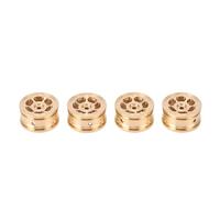 Topiky Brass RC Wheel Hub for AXIAL SCX30 1/30 Crawler Car Upgrade Parts, 4Pcs Heavy Duty Replacement Hubs with Enhanced Stability and Improved Grip, 7g Each