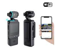 Topiky Camcorder, Multi Axis Stabilization Digital Vlogging Camera for YouTube, Body Cameras with Audio and Video Recording, Handheld Video Camera Vlogging Camcorder with Rotatable Lens