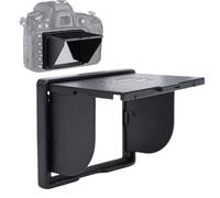 Topiky Camera LCD Hood, 3.2 Inch Sunshade with Magnet Quick Disassembly, Stereoscopic Light Blocking, Leather Like Texture, for D6 D750 D500 D810 D7200 D90, A7 A9 A99, RX100 Series