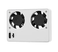 Topiky Camera Video Dual Cooling Fan, Quiet Semiconductor Fan for A7M4 ZVE1 A6700 A7C2 ZV E10 ZV1, 2 Speed Camera External Cooling System with Battery