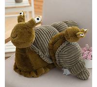 Topiky Cartoon Snail Plush Toy, Soft Stuffed Animal Doll (Green)