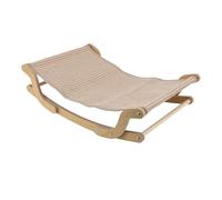 Topiky Cat Chair Scratch Post Upgraded Structure Comfortable Space for Multiple Cats, Pine Wood + Hemp Pad, Approx. 54x36x15.5cm 4 X Wooden Stick for Relaxation and Play