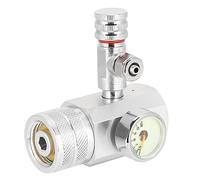 Topiky CO2 Regulator Aquarium, Single Gauge Display CO2 Regulator with Precise Control, for Planted Tank Fish Tank (Small single meter g5/8 without bubble meter)