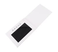 Topiky Color Screen Video Brochure 128MB Memory Built in Speaker for Wedding Decorations, Media Advertising 210x150x10mm White (7inch)
