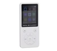 Topiky Compact MP3 MP4 Player with Huge 32GB Storage and Bluetooth for Music Lovers on the Go 1.8 Inch Color Screen (White)