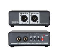 Topiky DI Box Distributor Splitter, Stereo Passive DI Box Unit Hum Eliminator, Passive Stereo Audio Distributor, Pro Active Signal Dual Channel Balanced Converter Eliminate Noise