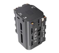 Topiky Dummy Battery Power Adapter, Aluminum Alloy Casing with 1/4 Inch Mounting Thread and Dual Sided NP F Interface, for Display and Wireless Video Transmission