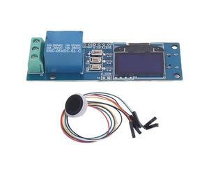 Topiky Fingerprint Relay Module ZW101 Access Control Board Single Channel 0.96 Inch OLED Display 5V STM32F103 Biometric Smart Lock Controller for Security System Safe Box