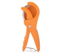 Topiky Fruit and Vegetable Slicer Stainless Steel Strawberry Slicer, Banana Kiwi Cutter Mushroom, Fruit Salad Peeler Cutter Kitchen Tools, Banana for Salads (Orange)