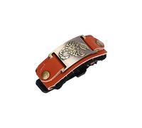 Topiky Guitar String Mute Strap PU Leather Bass Dampener Metal Rings Anti Howling Noise Reduction for 6 String Guitar 7 Electric Acoustic Classical 4 5 6 (Brown Scorpion)