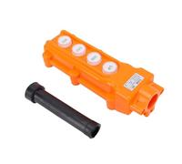 Topiky Industrial Crane Control Push Button Switch 4 Buttons Up Down Left Right for Electric Hoist Rainproof ABS Housing Durable PC Flame Retardant Momentary Contact