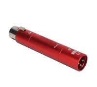 Topiky Inline Microphone Preamp with 28dB Gain, Dynamic Active Mic Booster Preamplifier for Broadcasting Live Streaming (Red)