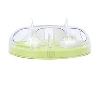 Topiky Interactive Cat Puzzle Feeder Engaging Food Dispenser for Funny Cat Play and Exercise for Kitty Lovers (Green)