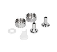 Topiky Keg Coupler Connector Kit for Beer Brewing Equipment | Home Draft System, 304 Stainless Build, G5/8 Thread to 5/16 Barb, Easy Install Nut, High Design