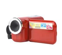 Topiky Kids Digital Camera Camcorder HD 4K 16X Zoom 2'' LCD Screen Memory Card Supported Portable Video Recorder for Children Birthday Gift Red