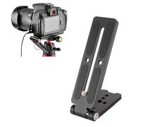Topiky L Shaped Quick Release Plate Camera L Bracket Vertical Horizontal Switching, Foldable DSLR Camera L Bracket,Tripod Quick Release Plate for DSLR Cameras Photography