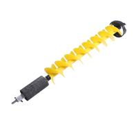 Topiky Lightweight 6in Ice Auger Kit with Flexible Nylon Design, Incisive Cemented Carbide Blades for Thick Ice Layers, Spiral Drill Bit for Electric Drill with Adapter - Perfect for