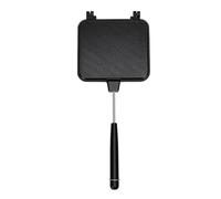 Topiky Maker, 2 in 1 Double Sided Non Stick Toasted Press, Camping Grilled Panini Maker Pan for Cheese Waffles Steak (1PC)