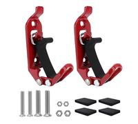 Topiky Metal Shovel Holders for Roof Rack, 2 Pack Arrow Storage Case Shovel Mounts, Heavy Duty Tool Mount for Trucks Boats, Wall Mounting Brackets, Car Accessories for Off Road Vehicle Tool (Red)