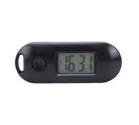 Topiky Mini Digital Keychain Watches, Keychain Pocket Watch Silent Digital Electronic Watch Luminous Backpack Keyring, Electronic for Kids Nurse Student Test Home Office (Black)