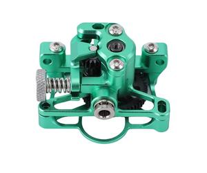 Topiky Mini Extruder Light Weight Kit All Metal Replacement for 2.4 Ender-3 V2 3D Printer CNC Hollow Out Green Aluminum Alloy