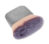 Topiky Mini Makeup Brush, Soft Loose Powder Blush Brush, Portable Beauty Tool for Foundation Contour, Short Hair for Beginners (Silver)