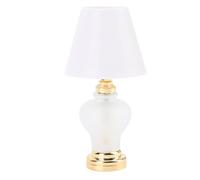 Topiky Miniature Dollhouse Lamp 1:12 Scale with LED Light, Realistic Glowing Table Lamp Decor Accessories for Dollhouse Kitchen Living Room Bedroom Furniture Model, Cute Tiny Night