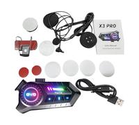 Topiky Motorcycle BT Headset Wireless Noise Cancelling for Long Distance Riding 1000mAh Battery IP67 Rainproof Design