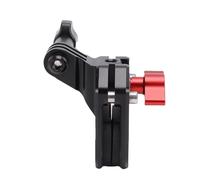 Topiky Motorcycle Windshield Camera Mount, Aluminum Alloy Anti Slip Motorbike Windscreen Clamp Mount with Standard Action Camera Adapter and 1 4 Inch Thread, for Action 6