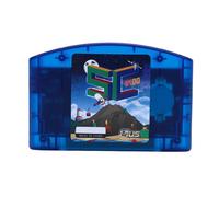Topiky N64 Games Cartridge, N64 Video Game Cartridge, Open Source Fit for Game Console Fast Reading Card Retro HD Gaming with Auto Save Backup (Blue Transparent)
