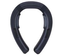 Topiky Neck Fan Semiconductor Heating & Cooling for Personal Comfort, Portable Quiet Wearable Fan 3 Speeds Travel Bathroom Cycling Camping 10000mAh Battery (Dark Blue)