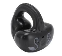 Topiky Open Ear Clip on Headphones, Wireless Earbuds BT 5.3 Sport Earphones, Ergonomic HiFi Bone Conduction Rechargeable Ear Clip Earphone for Sports Workout (Pure Black)