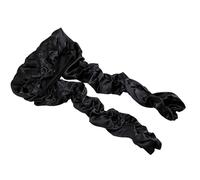 Topiky Pantyhose Bonnet, Satin Hair Bonnet Reduce Frizz, Long Braid Bonnets for Sleeping Night Daytime Dual Use (Black)