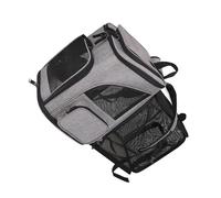 Topiky Pet Carrier Backpack, Expandable Foldable Dog Cat Carrier, Travel Backpack for Small Medium Pets, Breathable Mesh Pet with Sunshade, Ideal for Camping Hiking Biking (Gray)