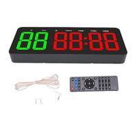Topiky Portable Gym Timer Clock, Fitness Digital Clock, Countdown Count Up Interval Fitness Timer with Remote Control for Fitness Enthusiasts, Powerful Battery for Home Gym Garage